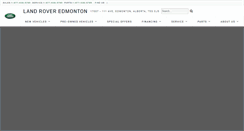 Desktop Screenshot of landroveredmonton.com